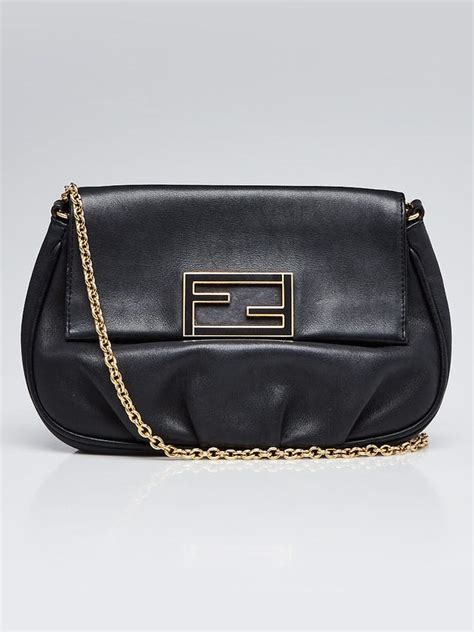 fendi fendista pochette crossbody bag black